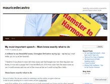 Tablet Screenshot of mauricedecastro.wordpress.com