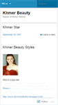 Mobile Screenshot of khmerbeauty.wordpress.com