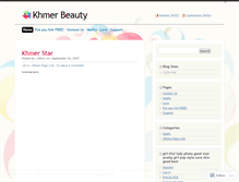 Tablet Screenshot of khmerbeauty.wordpress.com