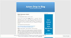 Desktop Screenshot of actorsdropin.wordpress.com
