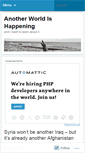 Mobile Screenshot of anotherworldishappening.wordpress.com