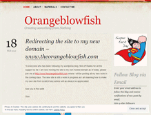 Tablet Screenshot of orangeblowfish.wordpress.com