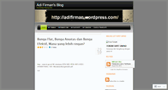 Desktop Screenshot of adifirman.wordpress.com
