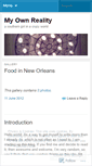 Mobile Screenshot of myownreality.wordpress.com