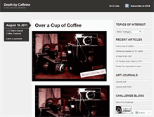 Tablet Screenshot of deathbycaffeine.wordpress.com
