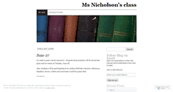 Desktop Screenshot of grade1nicholson.wordpress.com