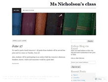 Tablet Screenshot of grade1nicholson.wordpress.com