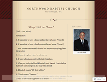 Tablet Screenshot of northwoodbaptist.wordpress.com