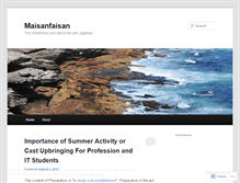 Tablet Screenshot of maisanfaisan.wordpress.com