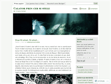 Tablet Screenshot of calatorprincersistele.wordpress.com