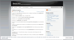 Desktop Screenshot of maestrodefe.wordpress.com