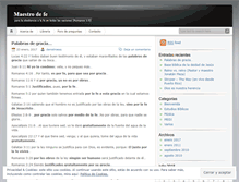 Tablet Screenshot of maestrodefe.wordpress.com