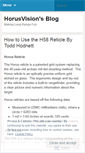 Mobile Screenshot of horusvision.wordpress.com