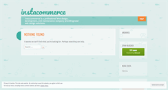 Desktop Screenshot of instacommerce.wordpress.com