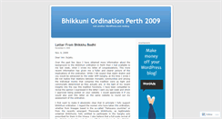 Desktop Screenshot of bhikkuniordination.wordpress.com