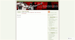 Desktop Screenshot of clevelandsports.wordpress.com