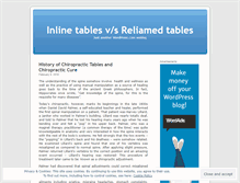 Tablet Screenshot of inlinetables.wordpress.com