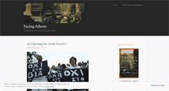 Desktop Screenshot of facingathens.wordpress.com