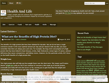 Tablet Screenshot of healthandlife123.wordpress.com