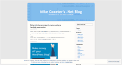 Desktop Screenshot of mcoxeter.wordpress.com