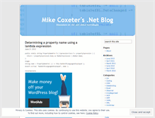 Tablet Screenshot of mcoxeter.wordpress.com