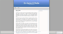 Desktop Screenshot of gameopedia.wordpress.com