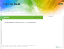 Tablet Screenshot of farzananaz.wordpress.com