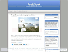 Tablet Screenshot of fruitgeek.wordpress.com