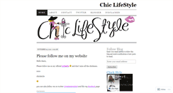 Desktop Screenshot of chicklifestyle.wordpress.com