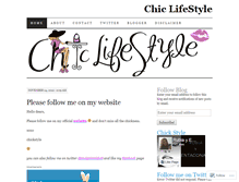 Tablet Screenshot of chicklifestyle.wordpress.com