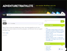 Tablet Screenshot of adventuretriathlete.wordpress.com