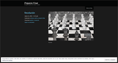 Desktop Screenshot of prejuiciofinal.wordpress.com