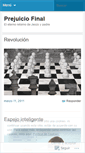 Mobile Screenshot of prejuiciofinal.wordpress.com