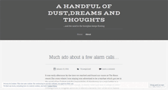 Desktop Screenshot of handfulofdust.wordpress.com