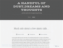 Tablet Screenshot of handfulofdust.wordpress.com