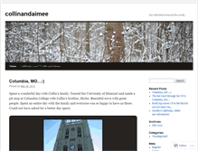 Tablet Screenshot of collinandaimee.wordpress.com