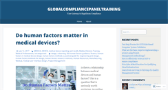 Desktop Screenshot of globalcompliancepaneltraining.wordpress.com