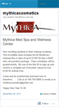 Mobile Screenshot of mythicacosmetics.wordpress.com