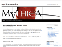 Tablet Screenshot of mythicacosmetics.wordpress.com