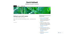 Desktop Screenshot of davidhalliwell.wordpress.com