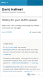 Mobile Screenshot of davidhalliwell.wordpress.com