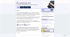 Desktop Screenshot of insightfulpedia.wordpress.com