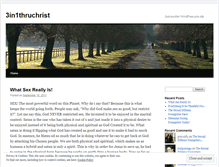 Tablet Screenshot of 3in1thruchrist.wordpress.com