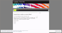 Desktop Screenshot of evandrofotoarte.wordpress.com