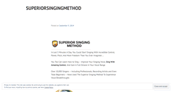 Desktop Screenshot of newsuperiorsingingmethod.wordpress.com