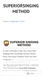 Mobile Screenshot of newsuperiorsingingmethod.wordpress.com