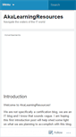 Mobile Screenshot of akalearningresources.wordpress.com