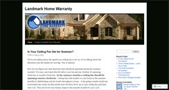 Desktop Screenshot of landmarkhomewarranty.wordpress.com