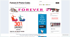 Desktop Screenshot of forever21promocodes.wordpress.com