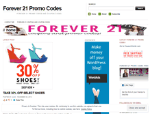 Tablet Screenshot of forever21promocodes.wordpress.com